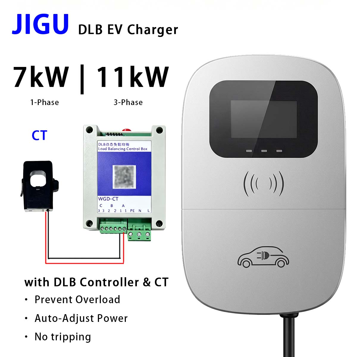 Caricatore EV JIGU con Bilanci - Wallbox Ev recensione e prezzo